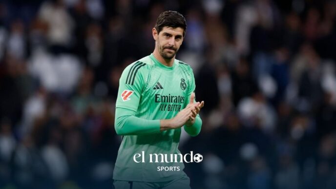 ¡Thibaut Courtois lesionado! El arquero belga estará fuera 6 semanas