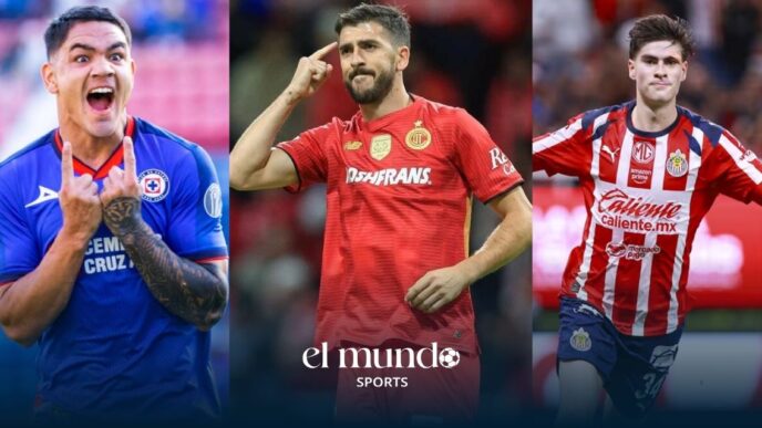 Toluca, Cruz Azul y Chivas pelean por el premio de un millón de dólares al mejor equipo de la temporada