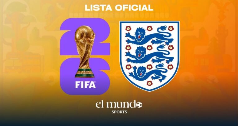 Inglaterra reveló su lista de jugadores para el Mundial 2026