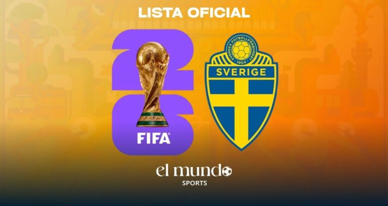 La Selección de Suecia revela su lista oficial de 26 jugadores para el Mundial 2026