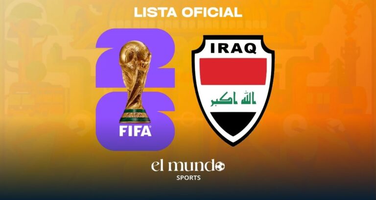 Irak revela su convocatoria de 26 jugadores para el Mundial 2026