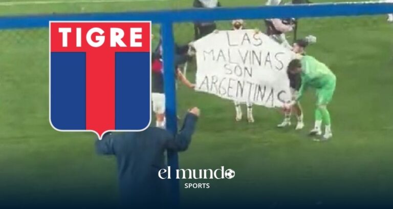 Tigre exhibe manta de "Las Malvinas son argentinas" tras vencer al Nacional; aficionados son agredidos